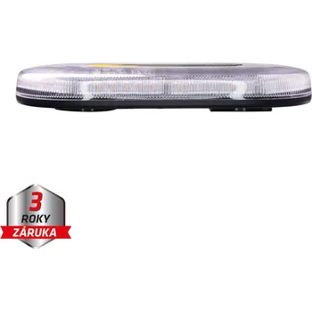 Přídavný světlomet Mini LED rampa, oranžová, 48xLED, 12-24V, 325mm, ECE R65, magnet