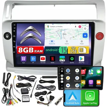 Auto Hi-Fi AUTORÁDIO NCS ZQ9 CITROEN C4 2004-2009 ANDROID NAVIGÁCIA 8GB LTE