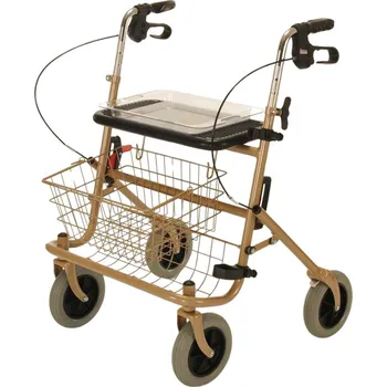 Chodítko pro seniory DMA 100 čtyřkolové chodítko champagne