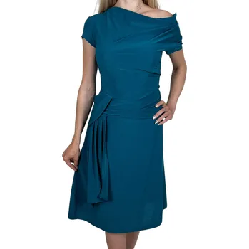 Dámské šaty LGM Dámské společenské šaty MIA Barva: Petrolejová, Velikost: L