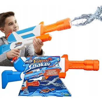 Dětská zbraň PISTOLE VODNÍ NERF SUPER SOAKER TWISTER DVOJITÝ PROUD NÁDRŽKA 1,1 L F3884