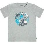tričko dětské FJÄLLRÄVEN Kids Forest Findings T-shirt Grey-Melange - 146