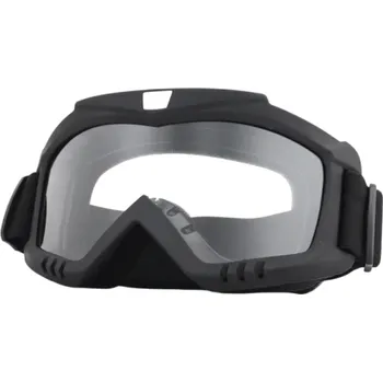 Motocyklové brýle Větru odolné motokrosové brýle 19 x 10 cm Prachotěsné brýle s čirým sklem TPU rám Ochrana očí pro jízdu na motorce a off-road
