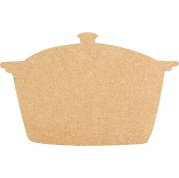 Tvarovaná korková nástěnka se 6 špendlíky. Tvar HRNEC CB-POT