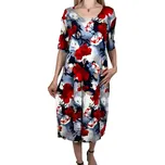 Fashion Dámské modré šaty SABRINA Barva: Modrá, Velikost: 4XL