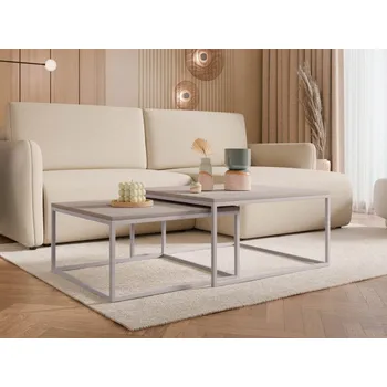 Sada 2 konferenčních stolků Mirlik Kaszmir, Barva: kašmír / crema cannolo MIRJAN 5903211422003