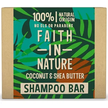 Šampon Faith in Nature Tuhý šampon Kokos a bambucké máslo 85 g