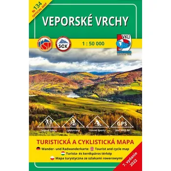Cestování Veporské vrchy 1:50 000