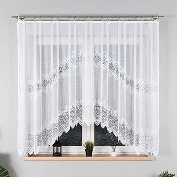 Oblouková záclona Julie Bez řasící pásky 160x300