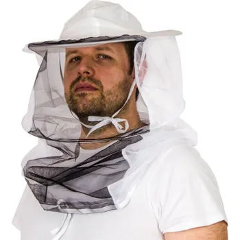 Včelařský klobouk Prima, bílá a černá síťka