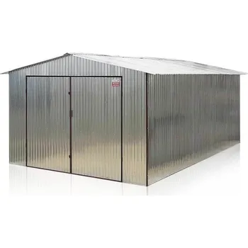 Přístřešek na auto Plechová garáž 4×5m sedlová střecha – pozink