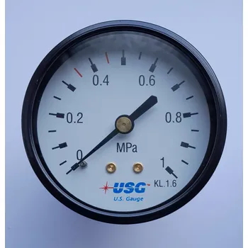 Manometr standardní pr. 63 mm, zadní M12x1,5, 0-1 MPa