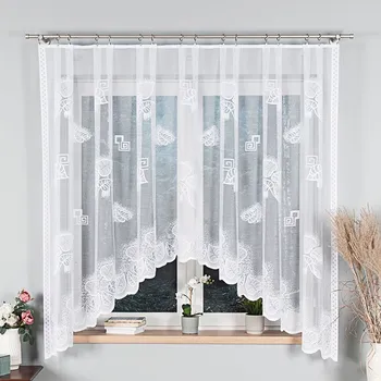 Kusová záclona Adina Bez řasící pásky 160x300