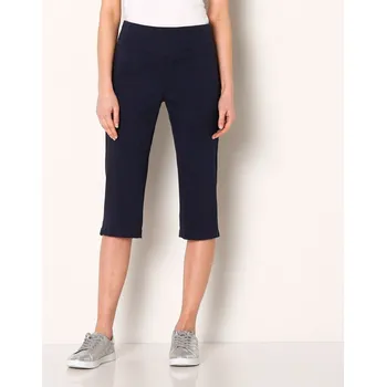 Strečové 3/4 kalhoty s efektem plochého břicha nám.modrá 44