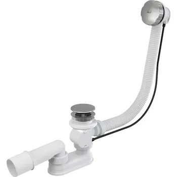 Sifon ALCADRAIN Sifon Vanový Automat Komplet 57 cm, Kov/Chrom (A55KM)