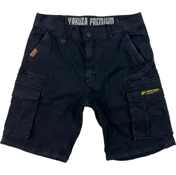 Pánská móda YAKUZA kraťasy YPS 3852 Cargo black - S
