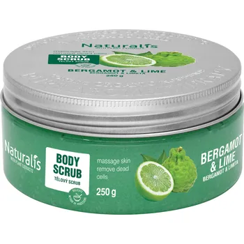 Tělový peeling Naturalis Naturalis cukrový tělový scrub Bergamot a Limeta 250 g