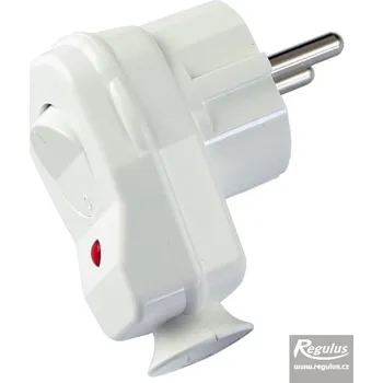 Elektrická zásuvka Regulus VSV-W síťová vidlice s vypínačem bílá 11841