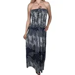 Wandeng Dámské modré elegantní šaty TARA Barva: Modrá, Velikost: XL