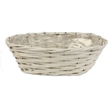 Květináč Květináč ovál bílý P0990/3