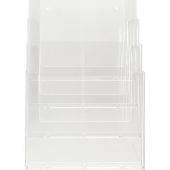 Akrylátový stojánek na letáky A4, 4 kapsy PFT-BRO-4A4