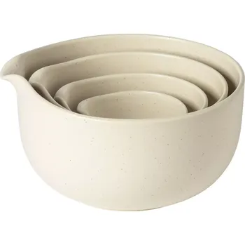 Sada misek s výlevkou 4 ks COSTA NOVA Pacifica, vanilka