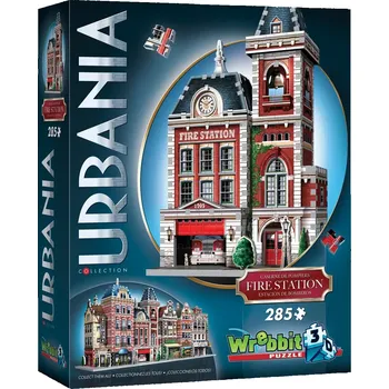 Puzzle Wrebbit 3D puzzle Urbania hasiči 285 dílků