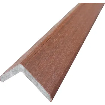 Terasové prkno WPC Lišta rohová k obkladovým palubkám 50 x 50 x 3000 mm Redwood