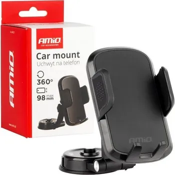 Držák telefonu do auta, otočný o 360°, kokpit AMIO