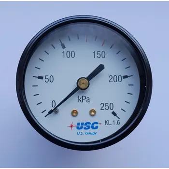 Manometr standardní pr. 63 mm, zadní M12x1,5, 0-250 kPa