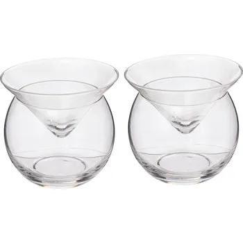 Keramický dřez Secret de Gourmet Koktejlové sklenice s podstavou bez stopky, sada 4 ks