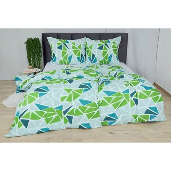 Povlečení Povlečení mikrosatén 4dílné VANELA zelené