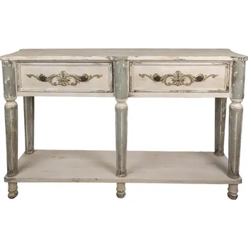 Konferenční stolek Dřevěný konzolový stolek Lefèvre s patinou - 141*36*92 cm