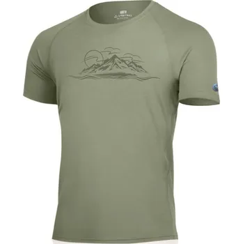 Pánské tričko LIVIO pánské merino triko - Zelená 6010 / L / Zelená