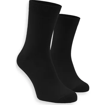 Dámské ponožky PESAIL® Dámské bavlněné vysoké ponožky - černé (vel. 35-38), + Prodloužená možnost vrácení zboží do 50 dnů