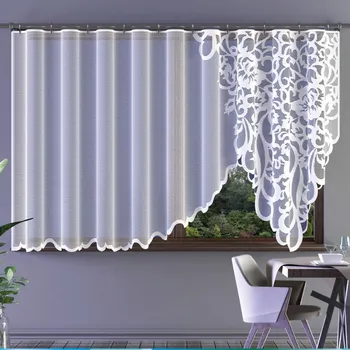 Záclona Kusová záclona Dalmara S řasící páskou F1 100x200