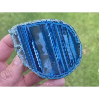 Přírodní kámen Geoda z modrého achátu (Brazílie) 213g