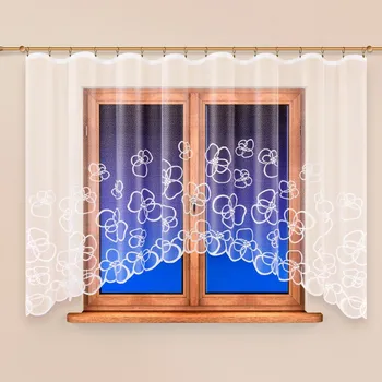 Záclona Baldana Bez řasící pásky 140x300 bílá