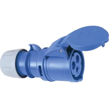 Elektrická zásuvka PC Electric zásuvka CEE, 16A, 3pin, modrá