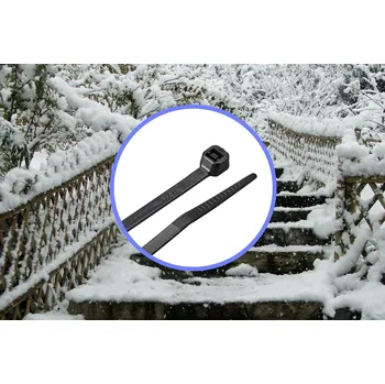 Stahovací páska TRU COMPONENTS TC-12533324 stahovací pásky 150 mm 3.6 mm černá Odolnost proti chladu 100 ks