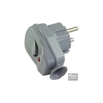 Elektrická vidlice Regulus VSV-S síťová vidlice s vypínačem stříbrná 11840
