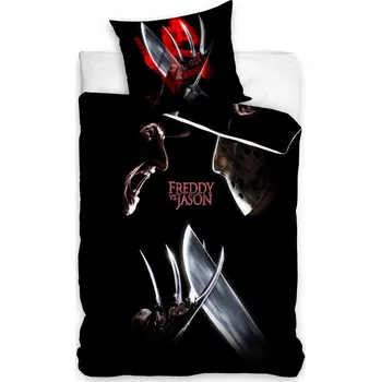 Bytový textil Bavlněné povlečení Freddy versus Jason