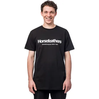 Pánské tričko HORSEFEATHERS QUARTER BLACK pánské tričko - S