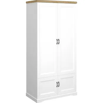 Šatní skříň RIVIERA skříň 4d bílá/dub harbor