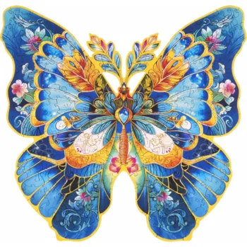 Puzzle RoboTime Dřevěné puzzle Motýl Morpho Helena