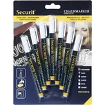 Sada 7 tenkých popisovačů 1-2 mm v blisteru, bílá BL-SMA100-V7-WT