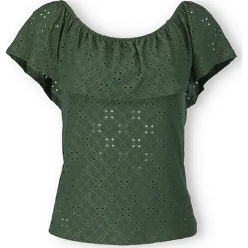 Dámská halenka Halenka s volánem MY16595 barva: zelená-khaki