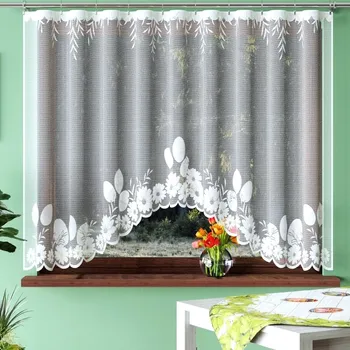 Záclona Kusová záclona velikonoční S řasící páskou F1 110x300