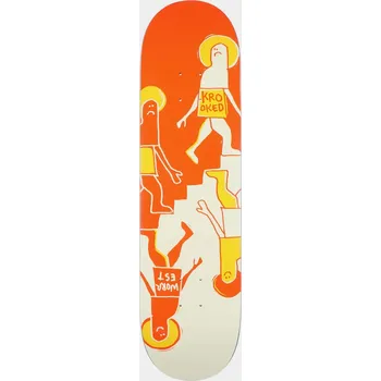 Skateboard Krooked Worrest Up Down (orange/beige) 8.3