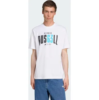 ADIDAS Tričko Mercedes - AMG Petronas Formula One Team George Russell XS BÍLÁ